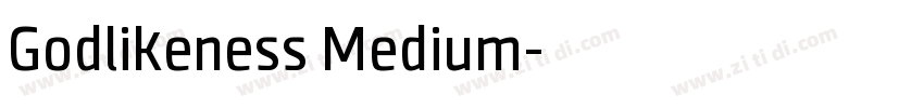 Godlikeness Medium字体转换